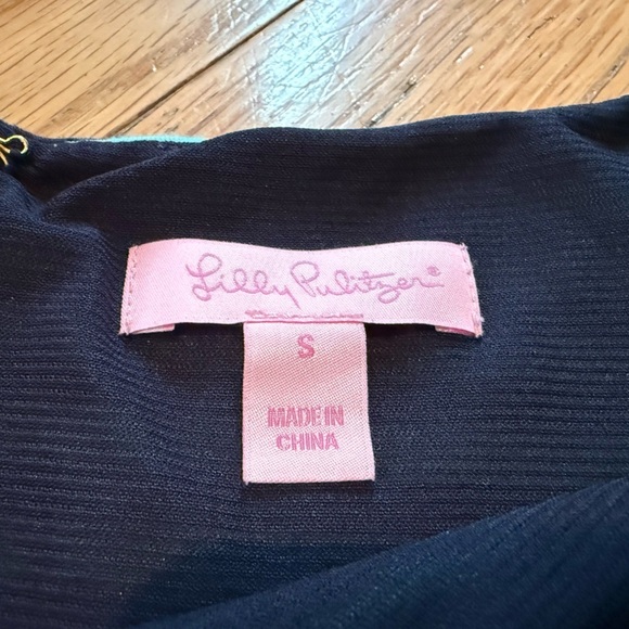 Lilly Pulitzer Fit & Flare Textured Brielle Dress Blue/Turquoise Women’s Size S - Picture 7 of 16